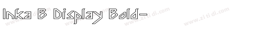 Inka B Display Bold字体转换
